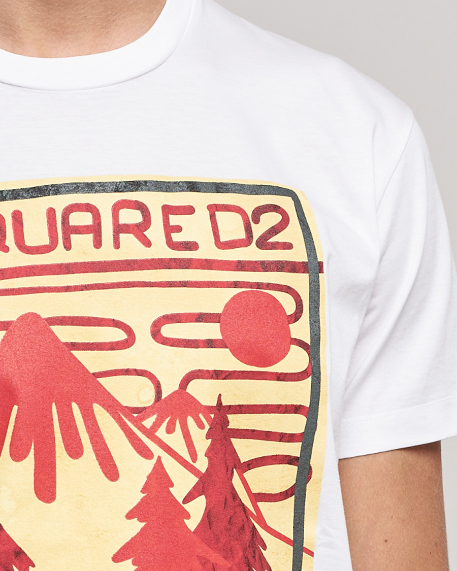 Herr | T-Shirts | Dsquared2 | Mountain Cool Tee White