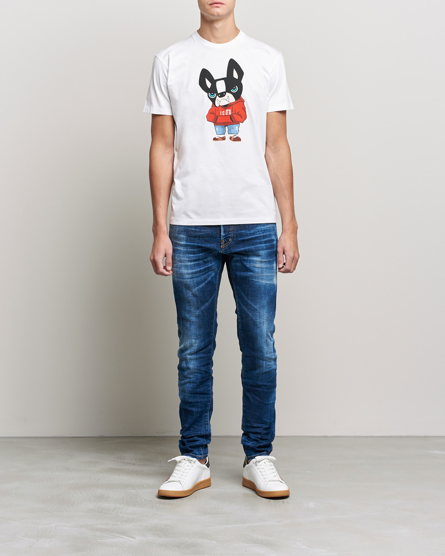 Herr | T-Shirts | Dsquared2 | Icon Ciro Tee White
