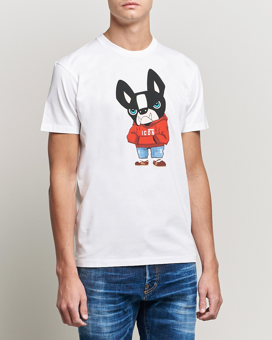 Herr | T-Shirts | Dsquared2 | Icon Ciro Tee White