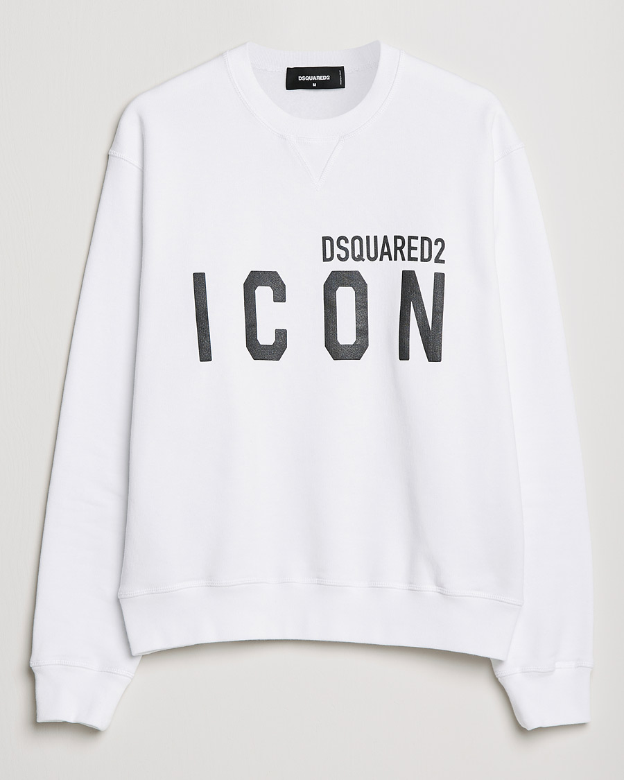 Herr | Tröjor | Dsquared2 | Icon Logo Sweatshirt White
