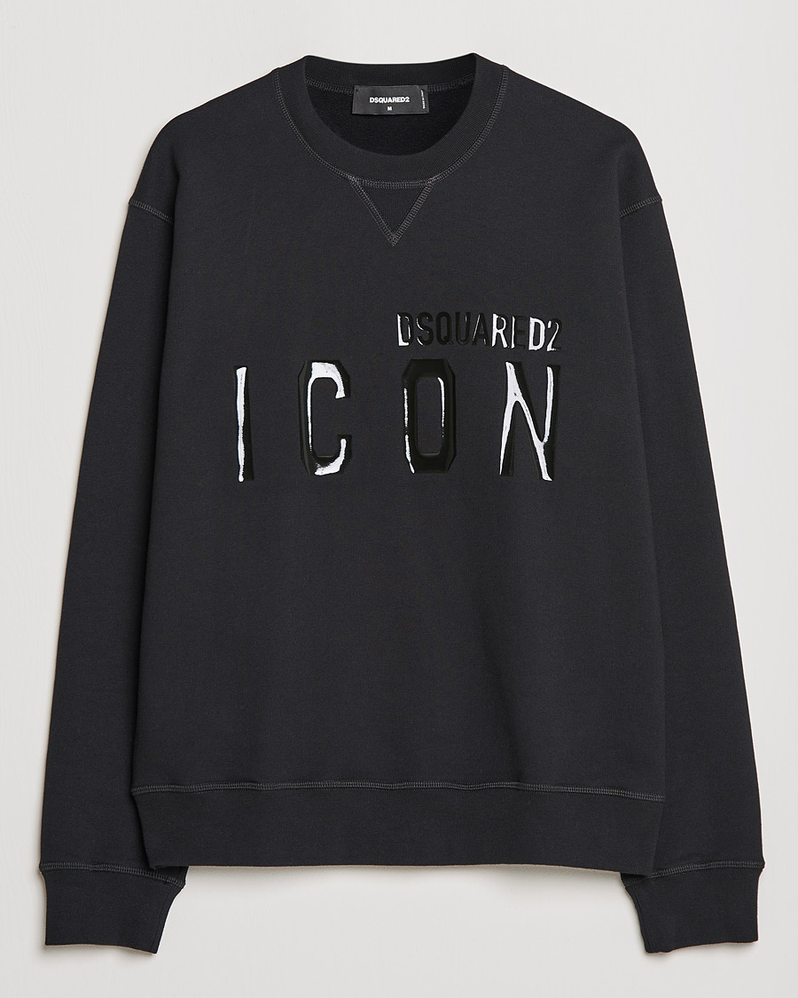Herr | Tröjor | Dsquared2 | Icon Tonal Logo Sweatshirt Black