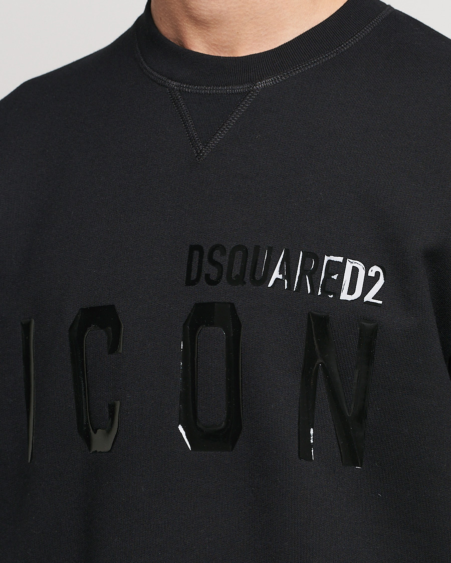Herr | Tröjor | Dsquared2 | Icon Tonal Logo Sweatshirt Black