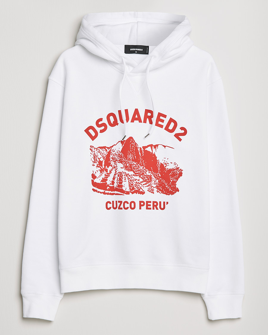 Herr | Tröjor | Dsquared2 | Cuzco Hoodie White