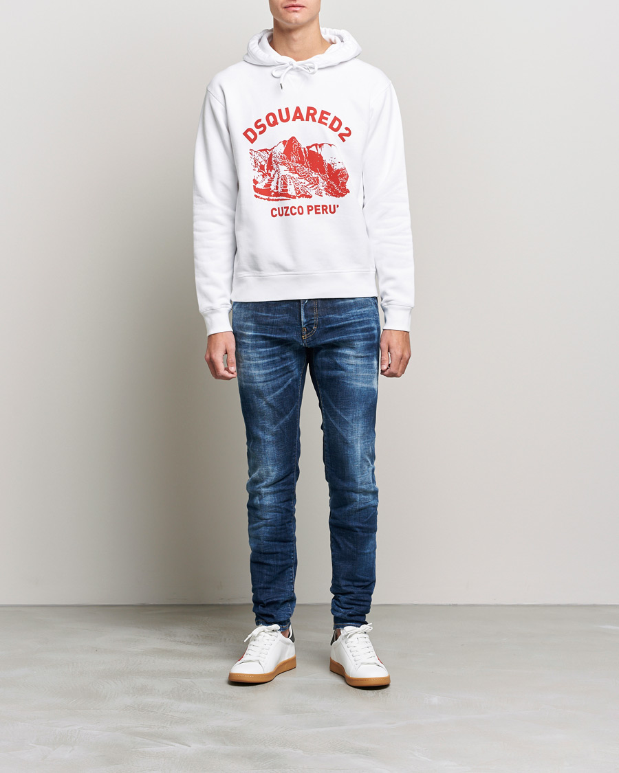 Herr | Tröjor | Dsquared2 | Cuzco Hoodie White