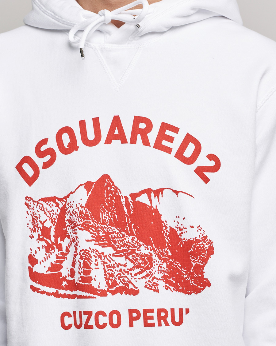 Herr | Tröjor | Dsquared2 | Cuzco Hoodie White
