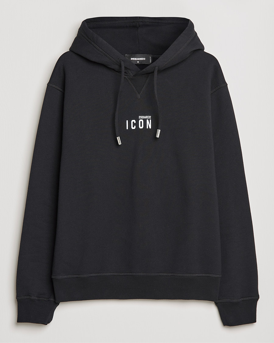 Herr | Tröjor | Dsquared2 | Icon small Logo Hoodie Black
