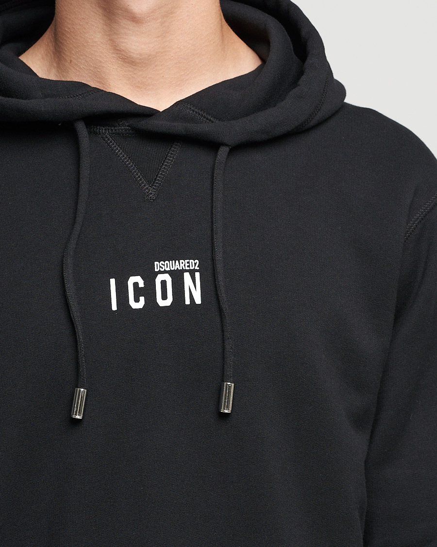 Herr | Tröjor | Dsquared2 | Icon small Logo Hoodie Black