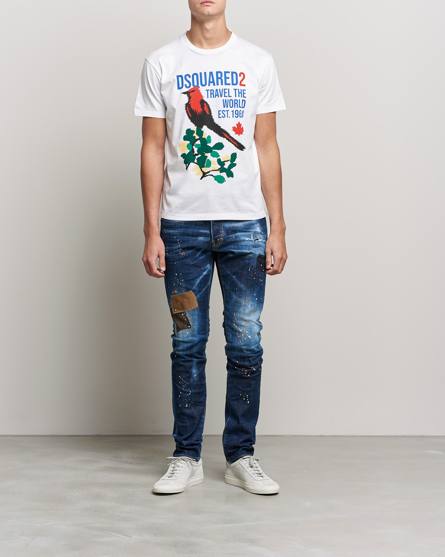 Herr | Dsquared2 | Dsquared2 | Cool Guy Patch Jeans Blue Wash