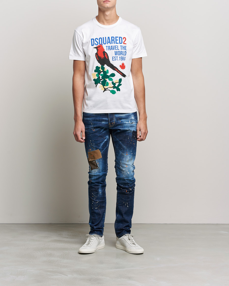 Herr | Jeans | Dsquared2 | Cool Guy Patch Jeans Blue Wash