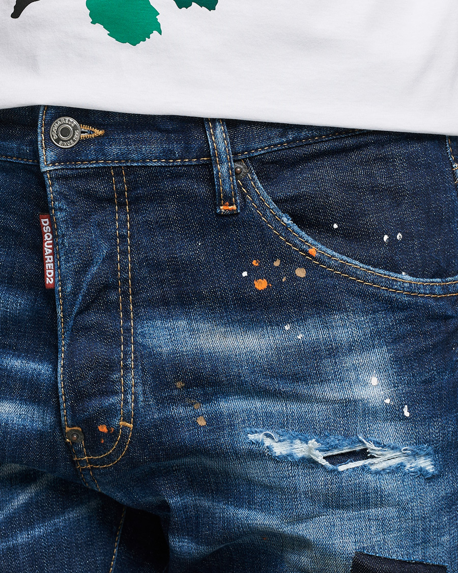 Herr | Jeans | Dsquared2 | Cool Guy Patch Jeans Blue Wash