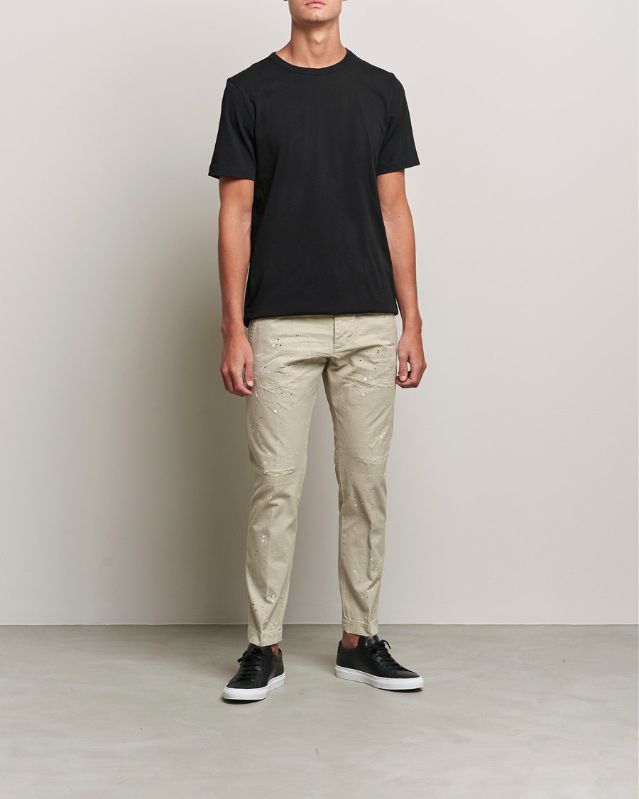 Herr | Byxor | Dsquared2 | Cool Guy Distressed Chinos Sand