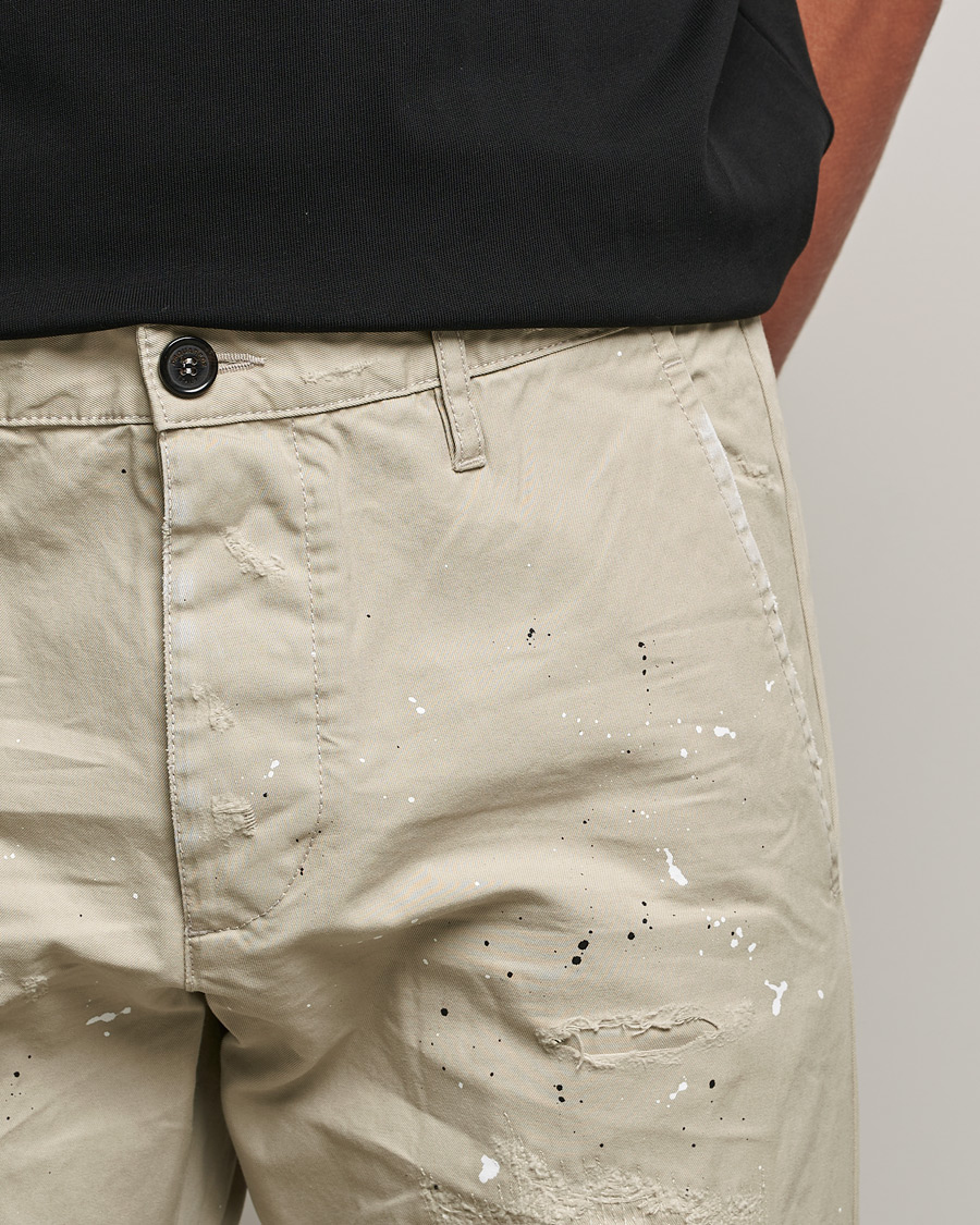 Herr | Byxor | Dsquared2 | Cool Guy Distressed Chinos Sand