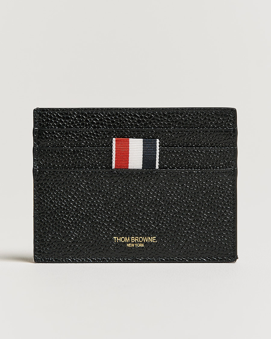 Herr | Thom Browne Double Sided Card Holder Black | Thom Browne | Double Sided Card Holder Black