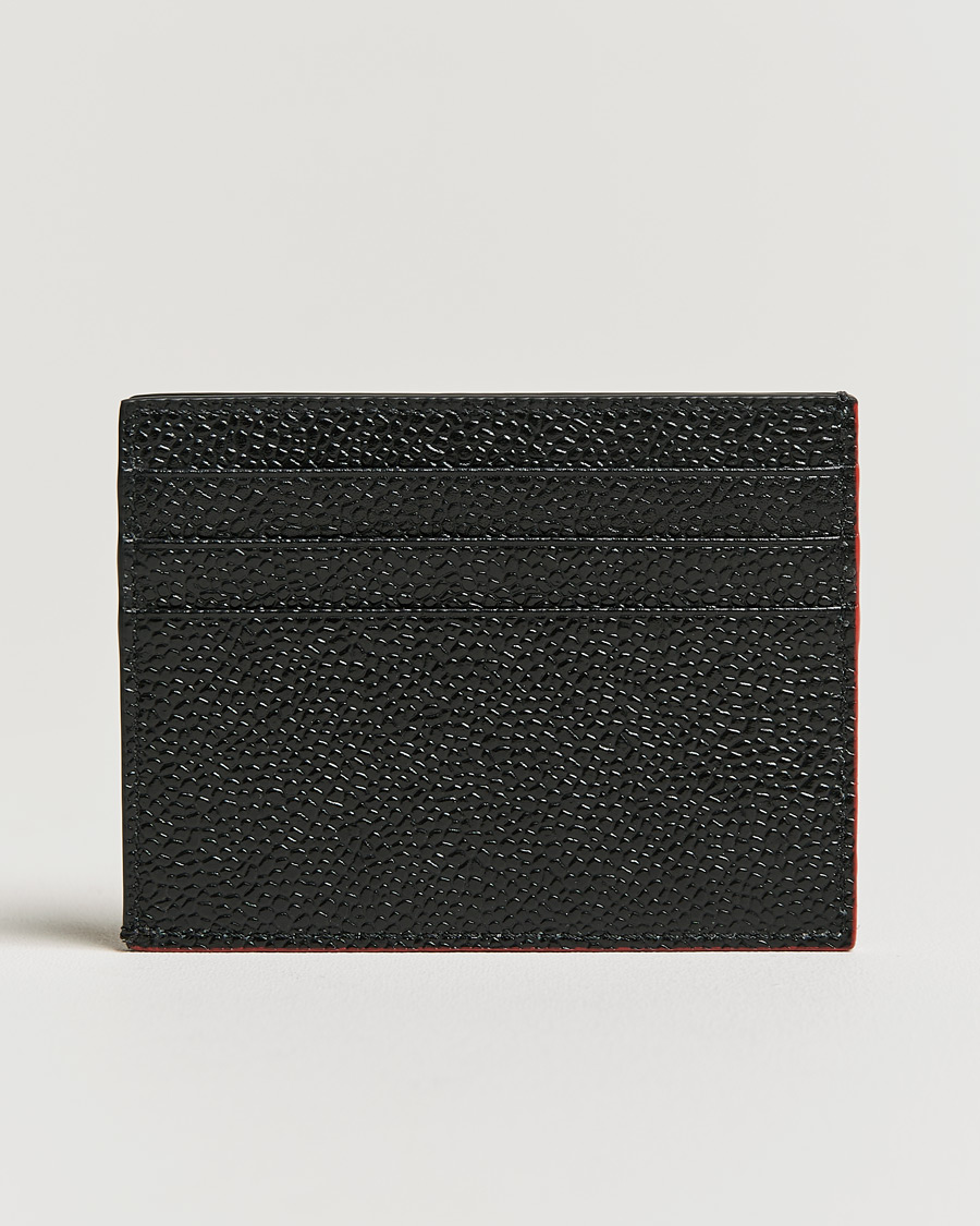 Herr | Thom Browne Double Sided Card Holder Black | Thom Browne | Double Sided Card Holder Black