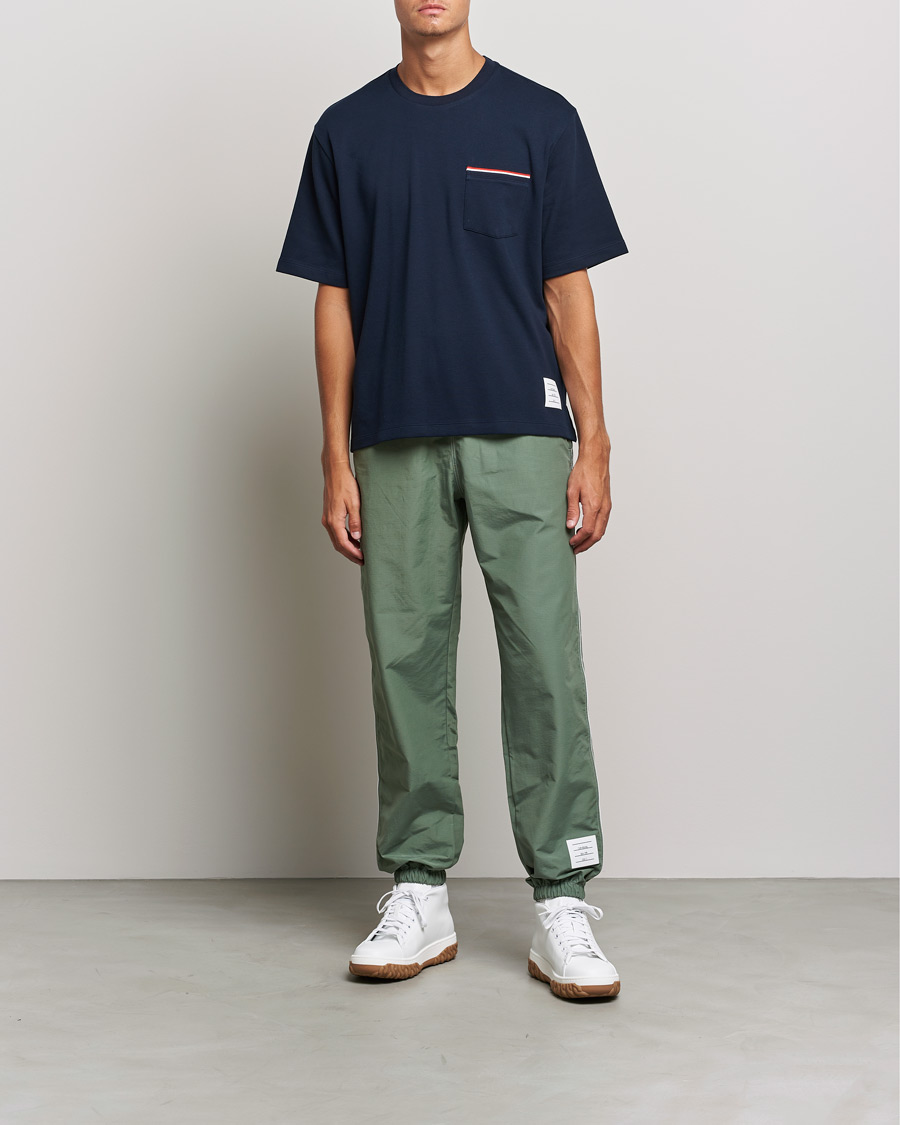Herr | Thom Browne | Thom Browne | Oversize Pocket Stripe T-Shirt Navy