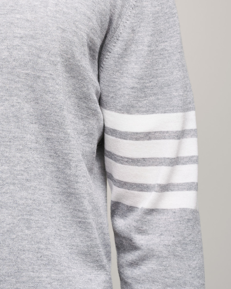 Herr | Skjortor | Thom Browne | Merino Wool Button Down Shirt Light Grey