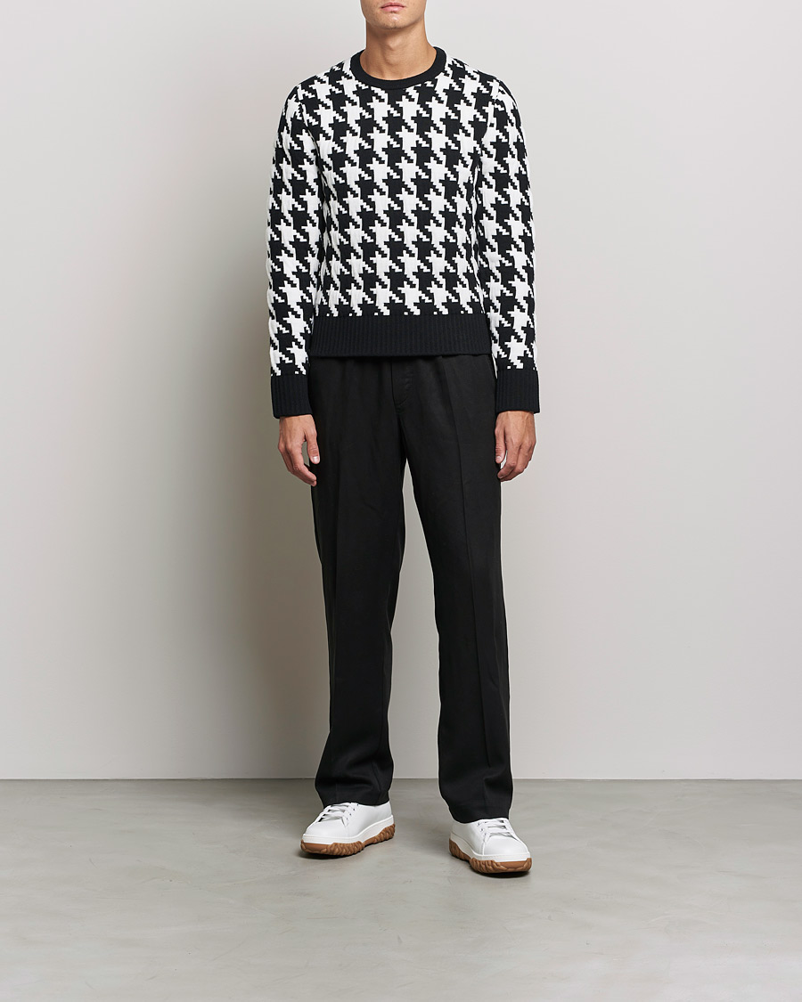 Herr | Thom Browne | Thom Browne | Houndstooth Jacquard Sweater Black/White