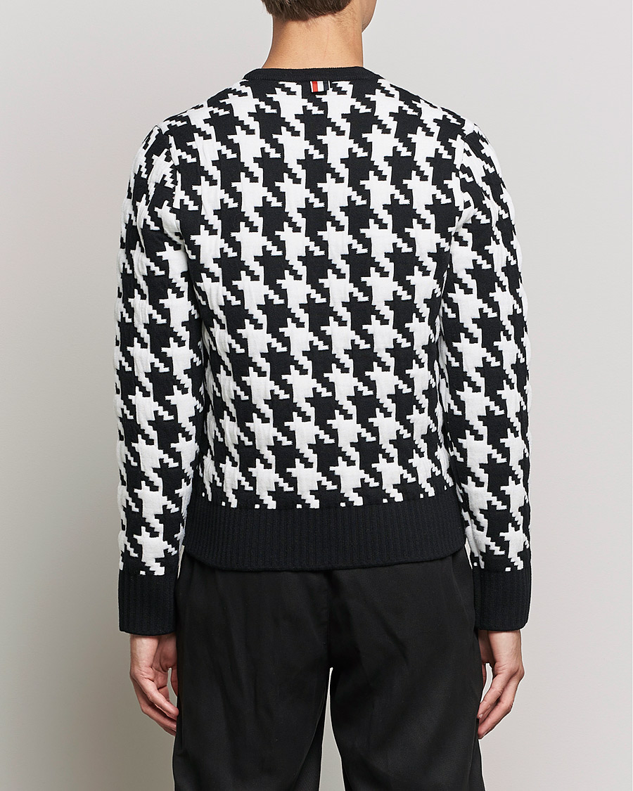 Herr | Tröjor | Thom Browne | Houndstooth Jacquard Sweater Black/White