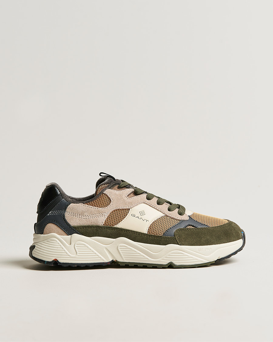 Herr | GANT Profellow Running Sneaker Olive Multi | GANT | Profellow Running Sneaker Olive Multi