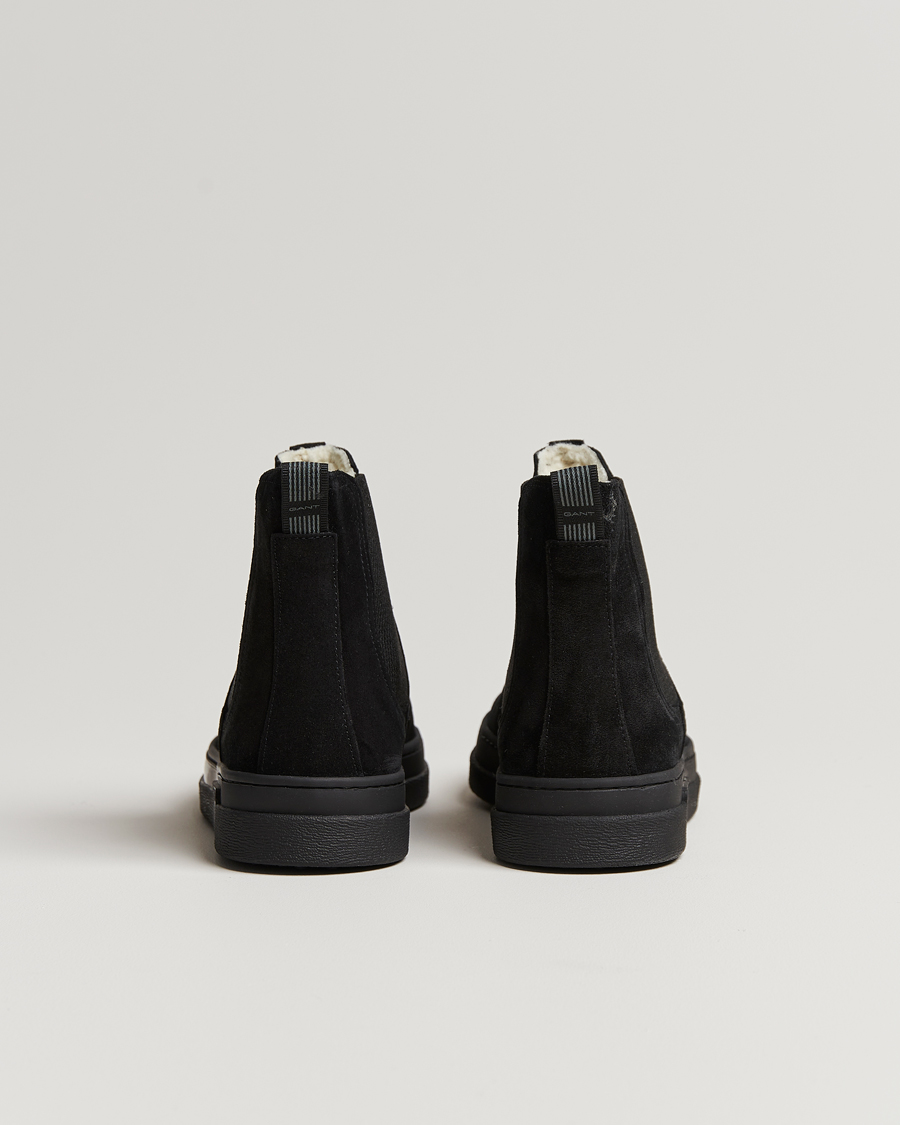 Herr | GANT Cloyd Shearling Chelsea Boot Black Suede | GANT | Cloyd Shearling Chelsea Boot Black Suede