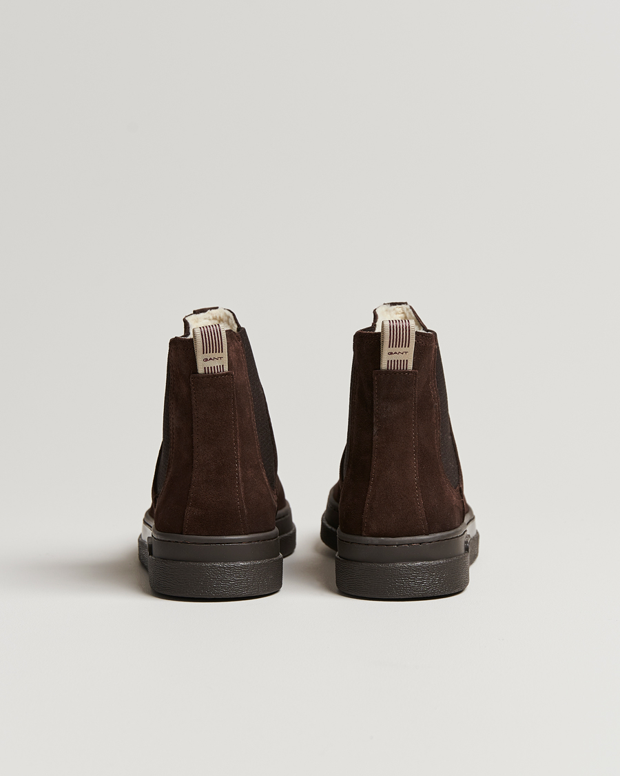 Herr | GANT Cloyd Shearling Chelsea Boot Dark Brown Suede | GANT | Cloyd Shearling Chelsea Boot Dark Brown Suede