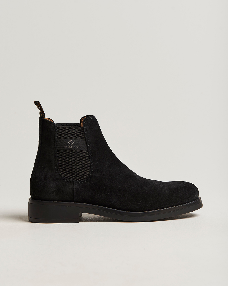 Herr | GANT Brookly Suede Chelsea Boot Black | GANT | Brookly Suede Chelsea Boot Black