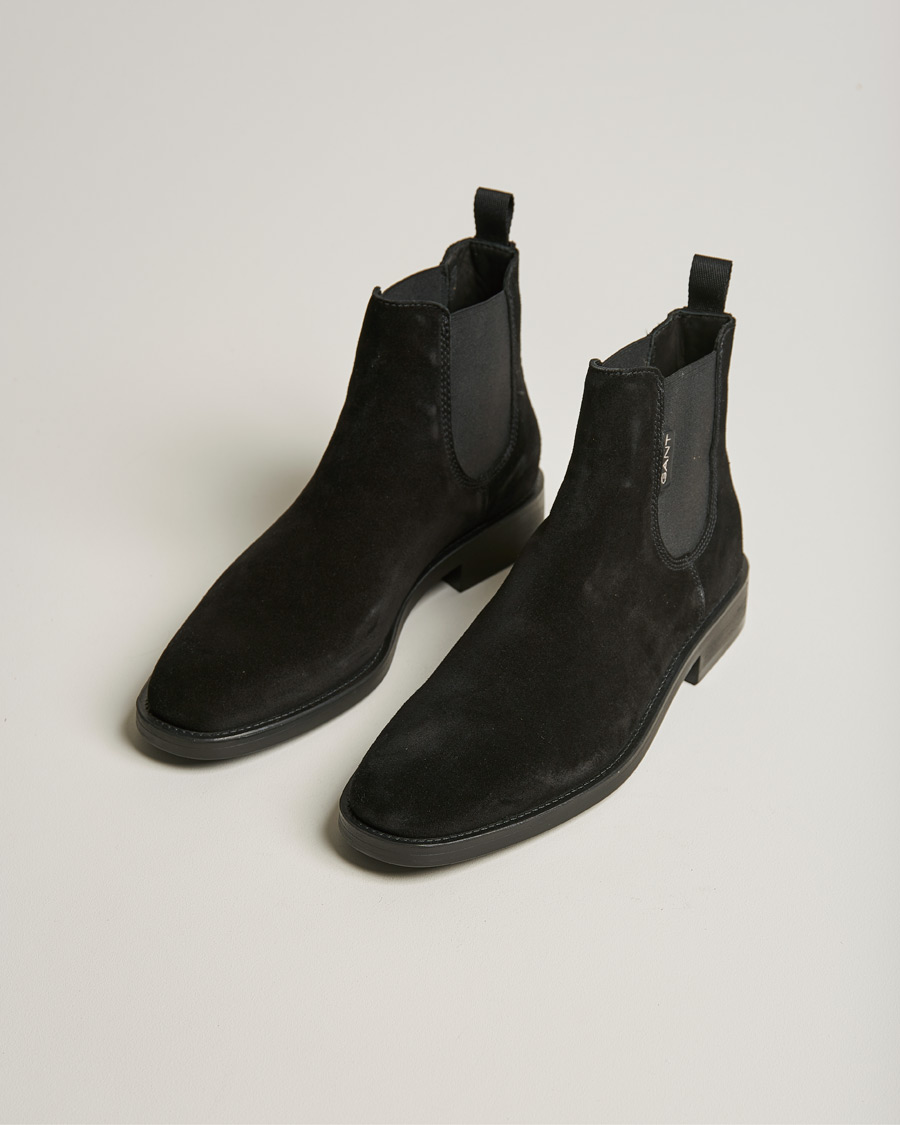 Herr | GANT Brockwill Suede Chelsea Boot Black | GANT | Brockwill Suede Chelsea Boot Black