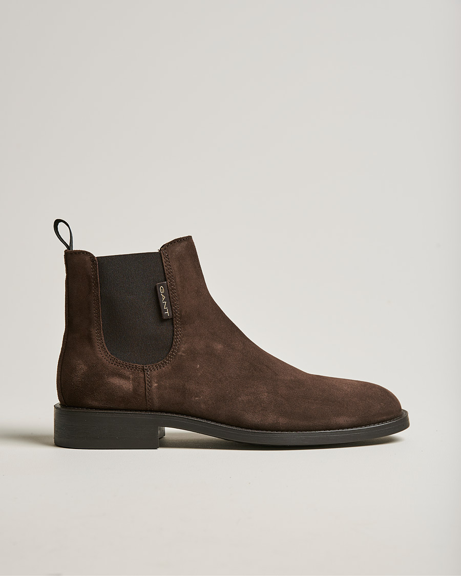 Herr | GANT Brockwill Suede Chelsea Boot Dark Brown | GANT | Brockwill Suede Chelsea Boot Dark Brown