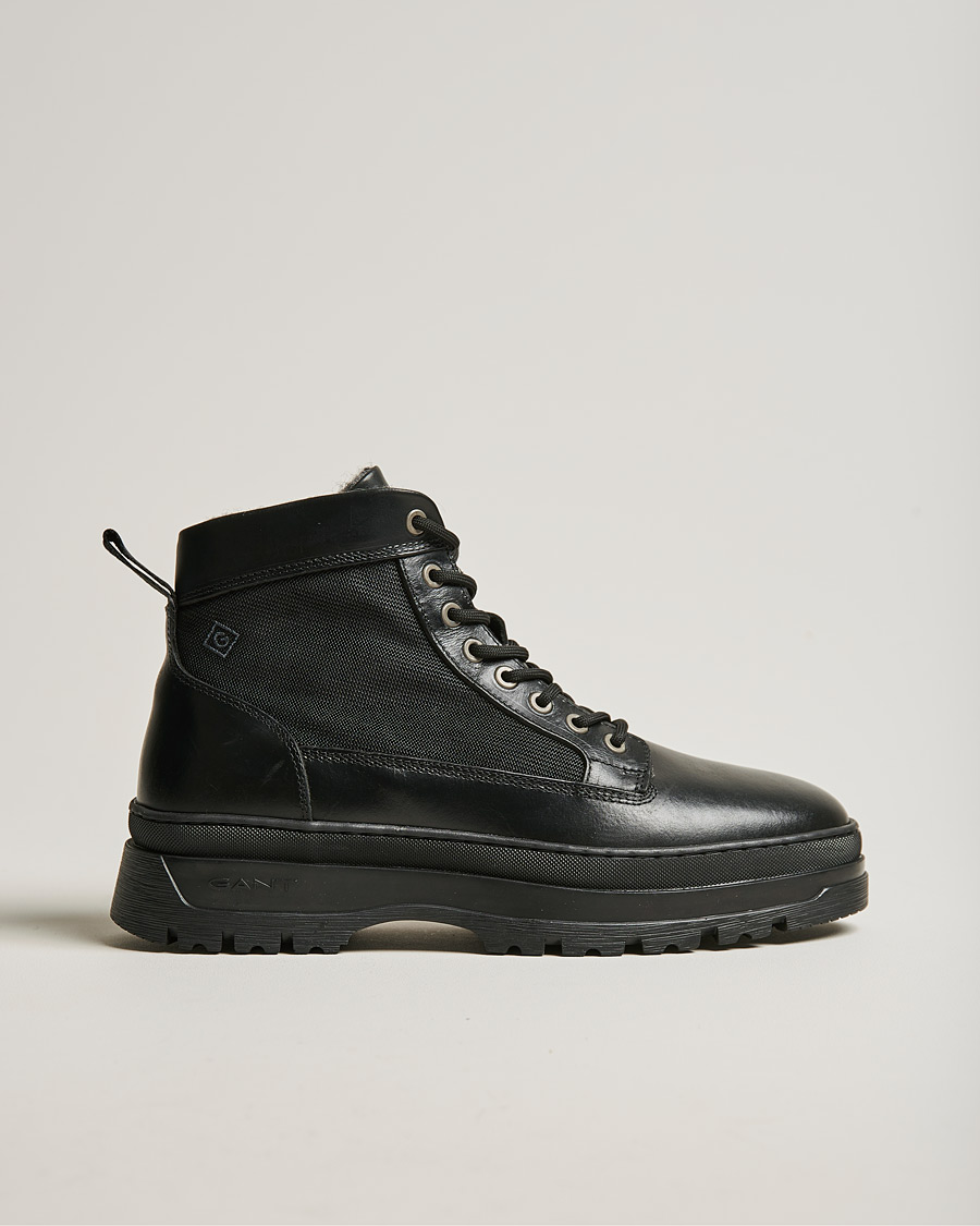 Herr | GANT St Grip Mid Lace Boot Black | GANT | St Grip Mid Lace Boot Black