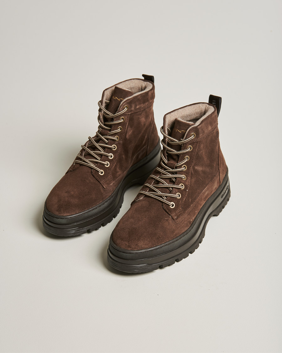 Herr | GANT St Grip Mid Lace Boot Dark Brown | GANT | St Grip Mid Lace Boot Dark Brown