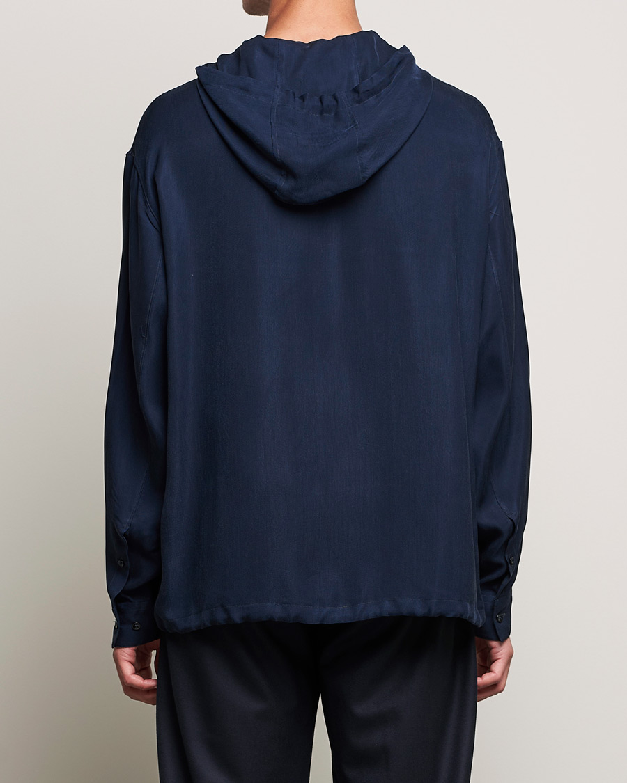 Herr | Jackor | Giorgio Armani | Hooded Lightweight Jacket Night Sky