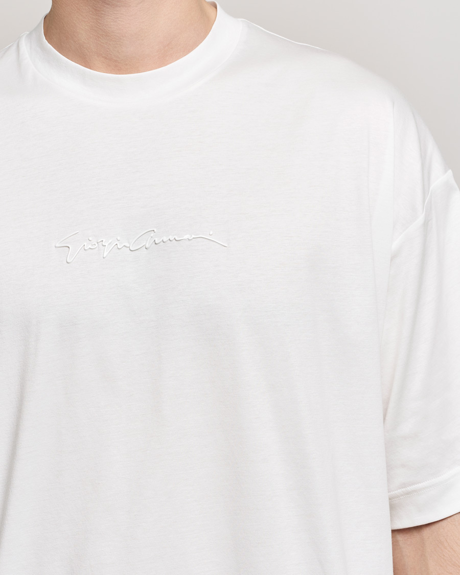 Herr | T-Shirts | Giorgio Armani | Short Sleeve Signature T-Shirt White