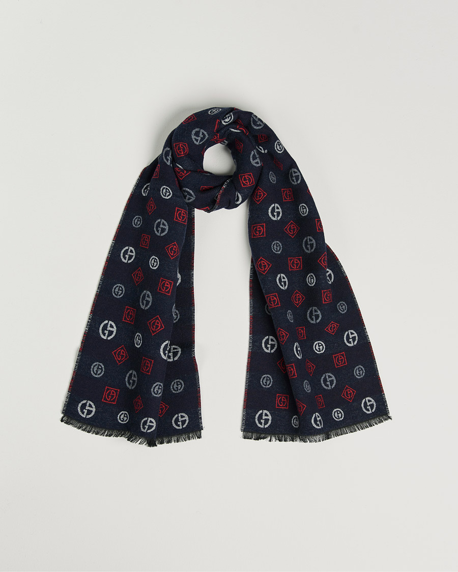 Herr | Giorgio Armani Cashmere/Silk Scarf Navy | Giorgio Armani | Cashmere/Silk Scarf Navy