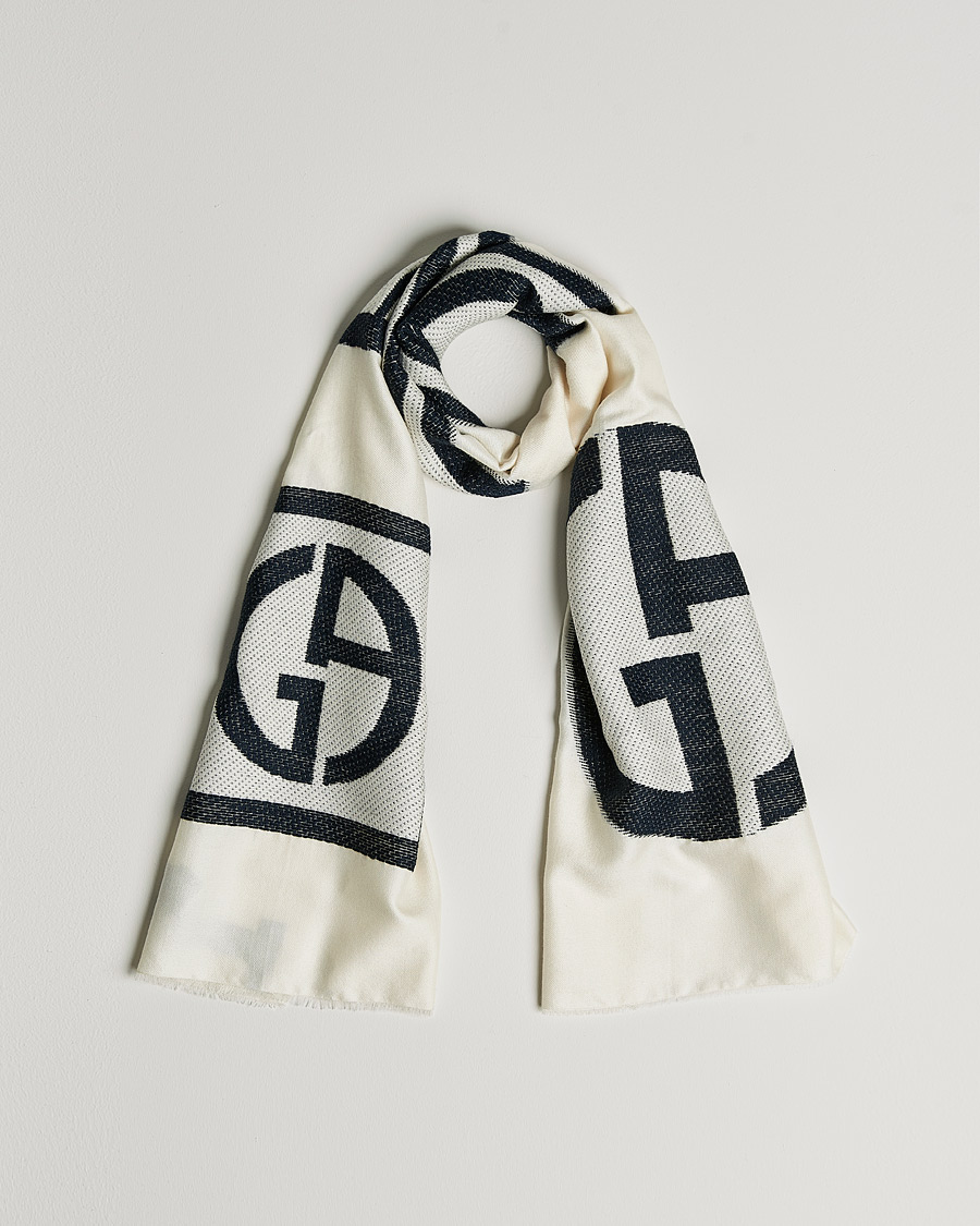 Herr | Giorgio Armani Cashmere/Silk Scarf White | Giorgio Armani | Cashmere/Silk Scarf White