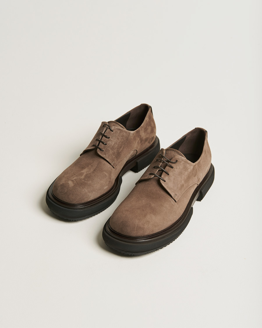 Herr | Giorgio Armani Plain Derbies Sand Suede | Giorgio Armani | Plain Derbies Sand Suede
