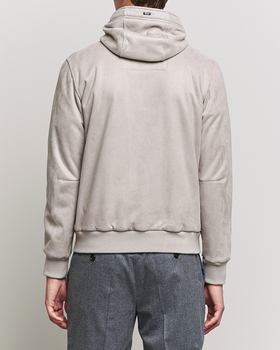 Herr | Jackor | Herno | Faux Suede Jacket Light Grey