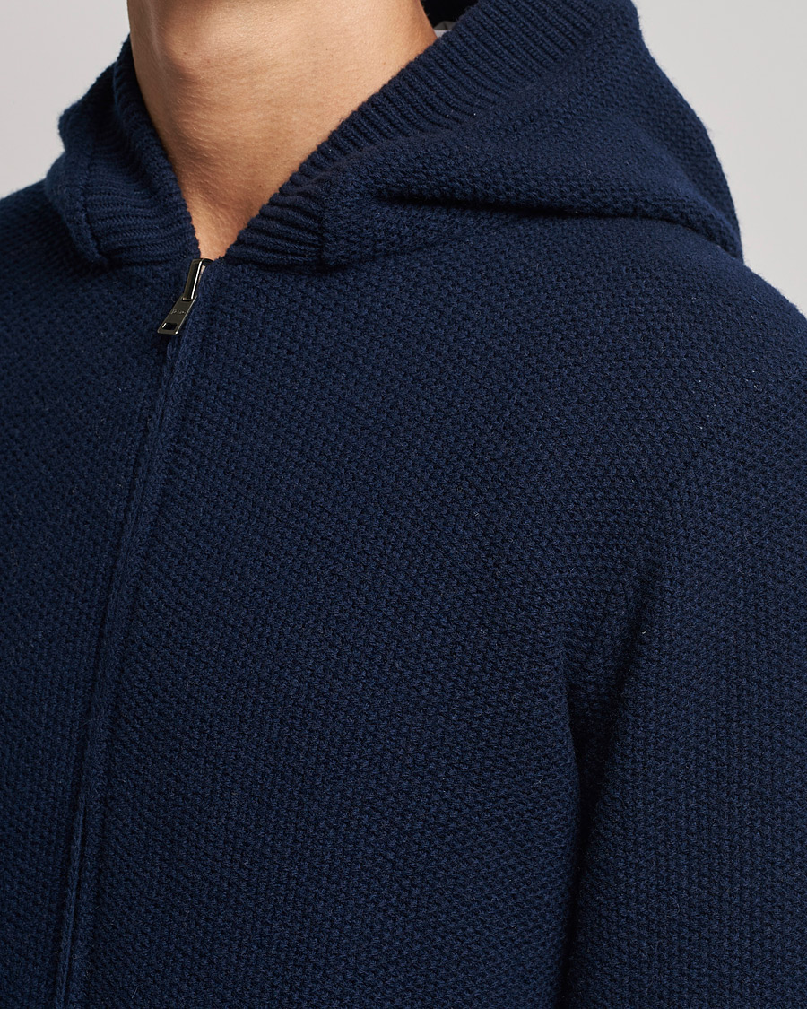 Herr | Jackor | Herno | Reversible Wool Bomber Jacket Navy