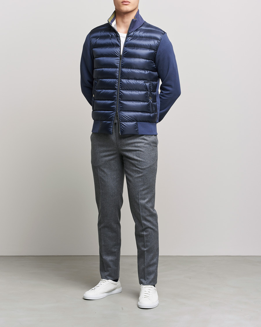 Herr | Jackor | Herno | Jersey Hybrid Jacket Navy