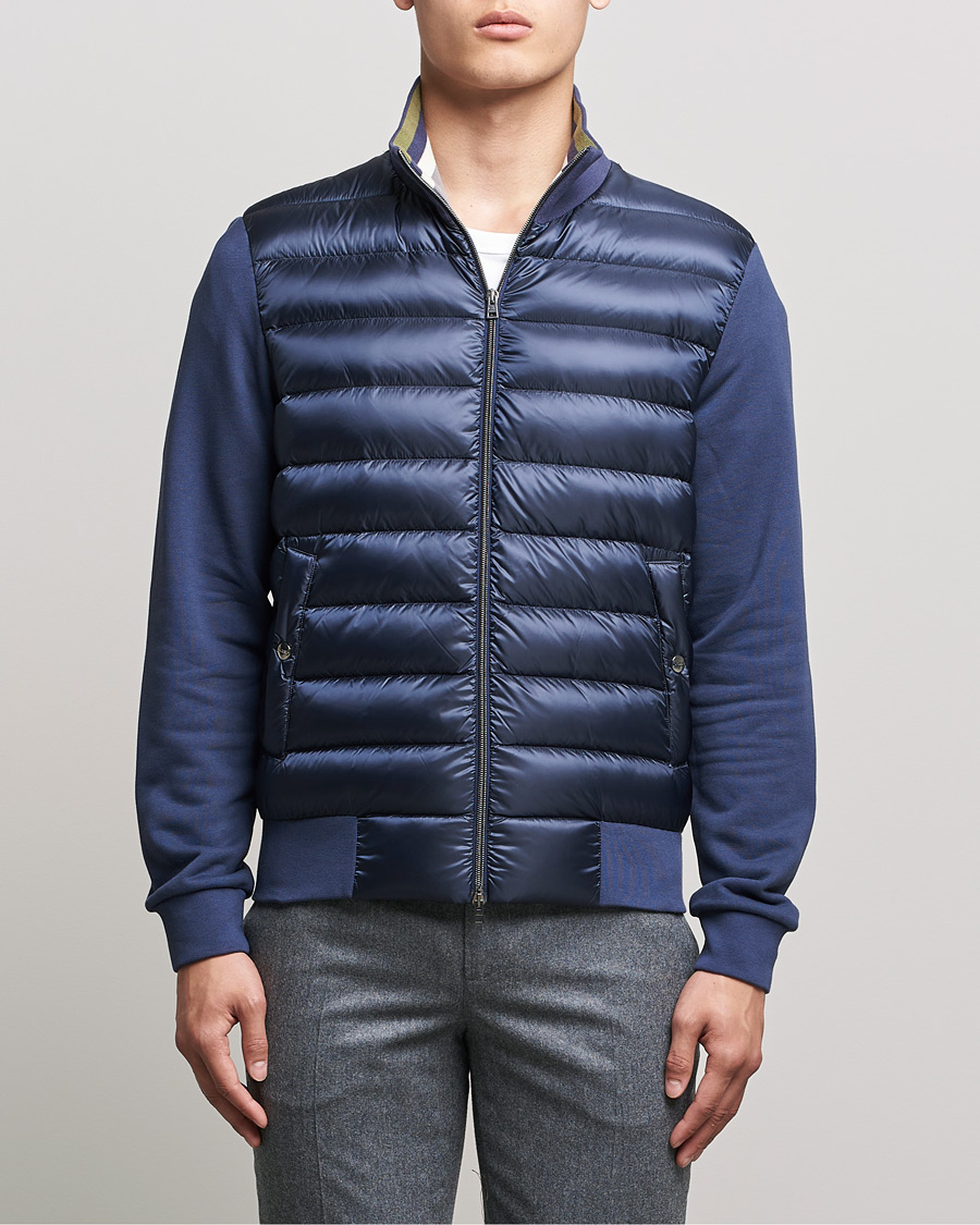Herr | Jackor | Herno | Jersey Hybrid Jacket Navy