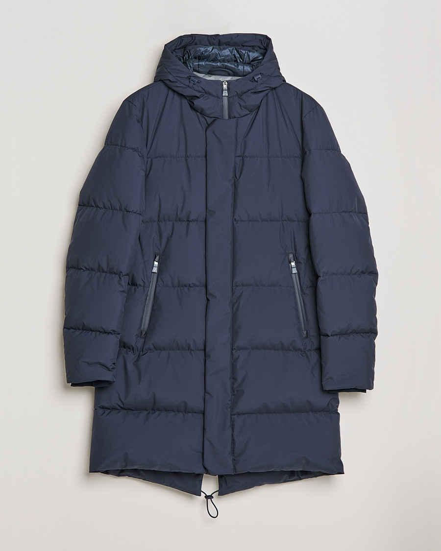Herr | Jackor | Herno | Laminar Hooded Down Parka Navy