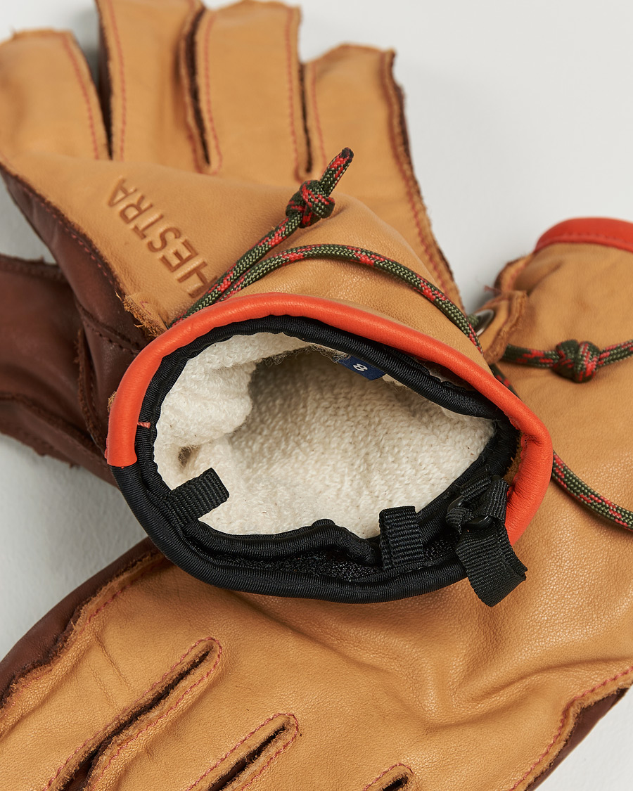 Herr | Handskar | Hestra | Wakayama Leather Ski Glove Cognac/Brown