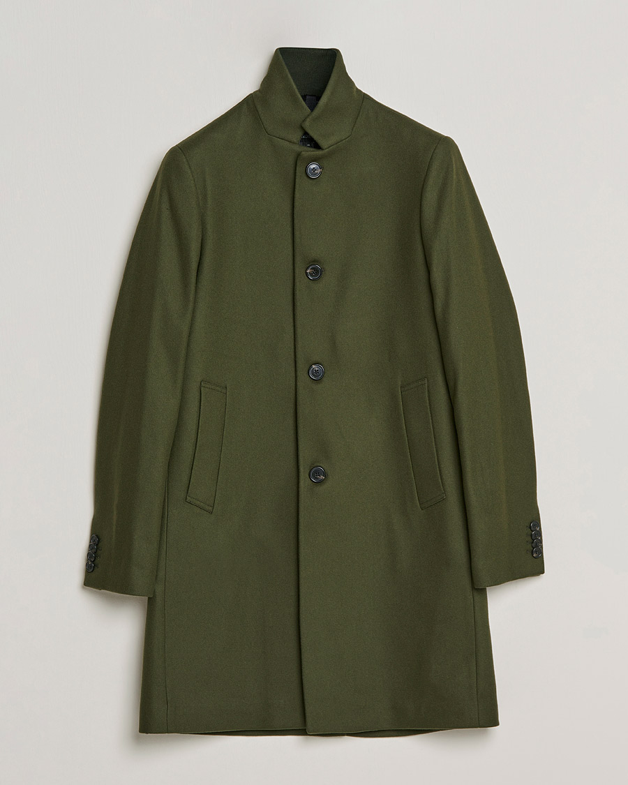 Herr | Jackor | J.Lindeberg | Holger 2.0 Melton Coat Forest Green