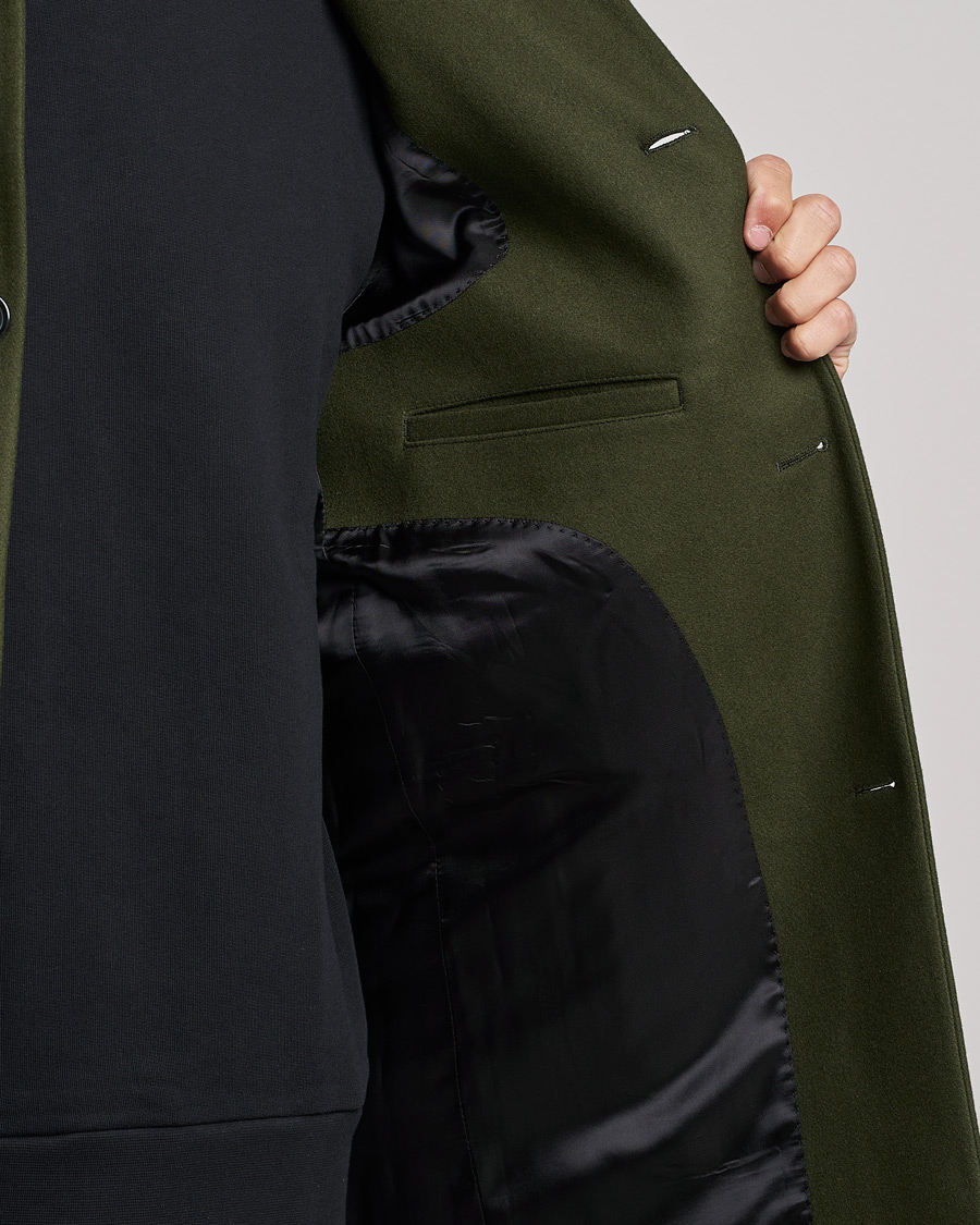 Herr | Jackor | J.Lindeberg | Holger 2.0 Melton Coat Forest Green