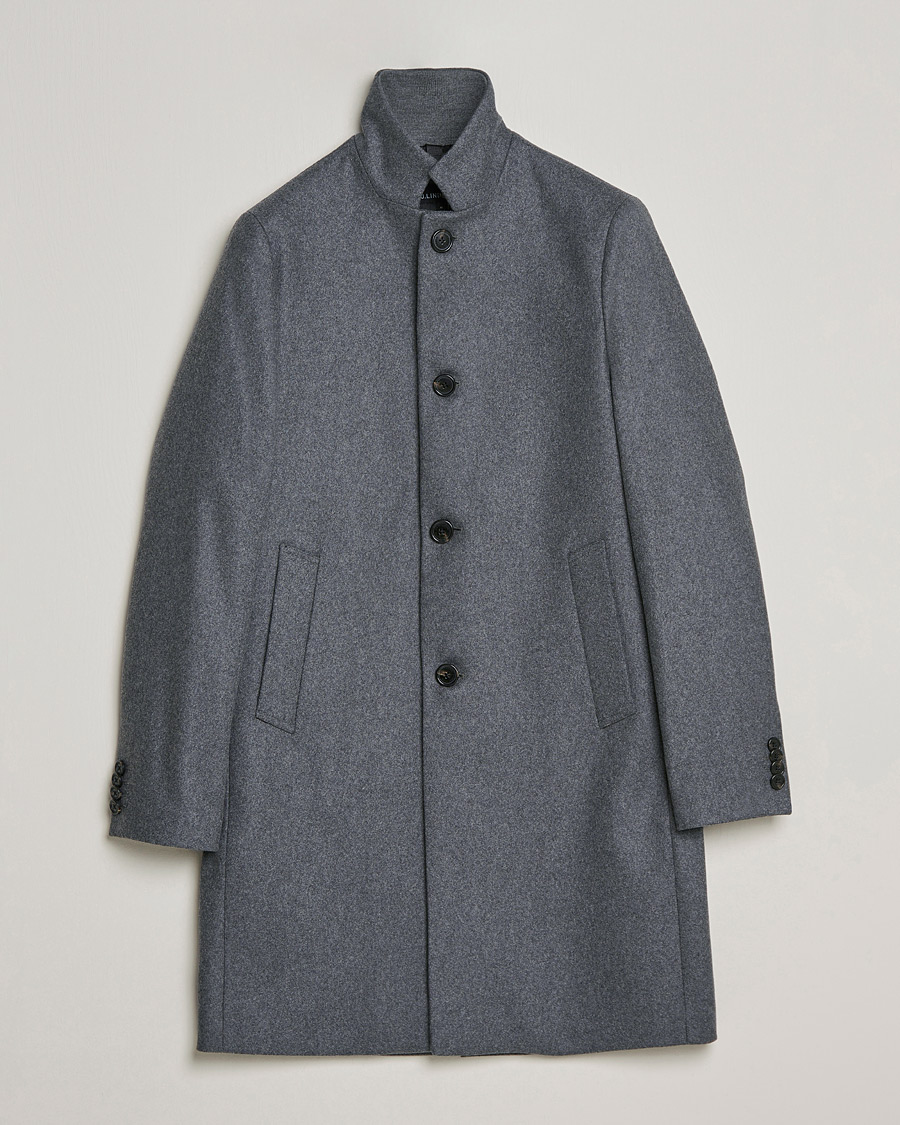 Herr | Jackor | J.Lindeberg | Holger 2.0 Melton Coat Volcanic Ash