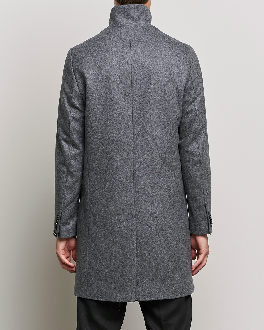 Herr | Jackor | J.Lindeberg | Holger 2.0 Melton Coat Volcanic Ash