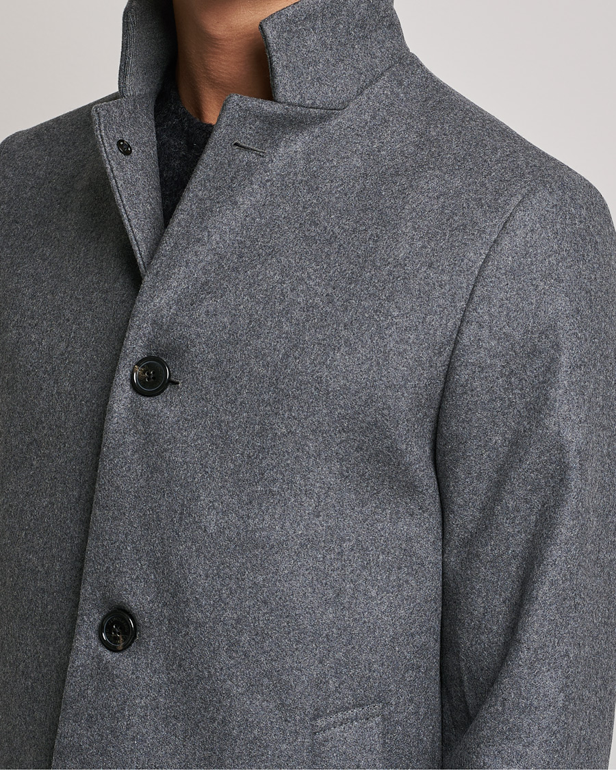Herr | Jackor | J.Lindeberg | Holger 2.0 Melton Coat Volcanic Ash