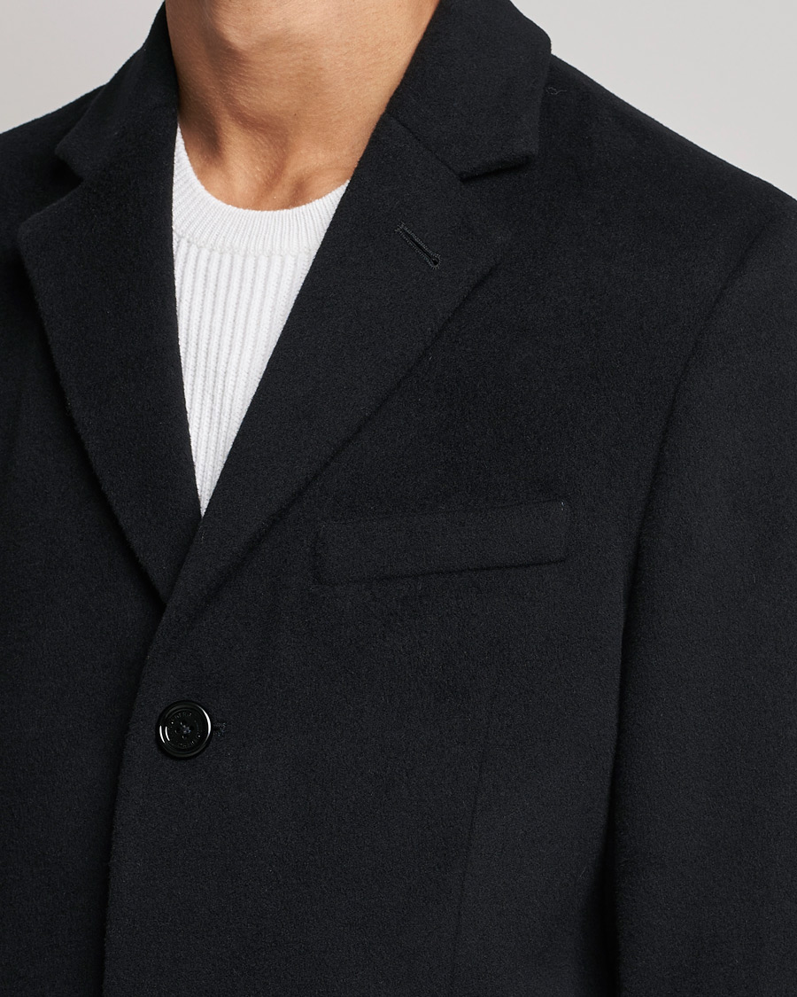 Herr | Jackor | J.Lindeberg | Burke Wool/Cashmere Coat Black
