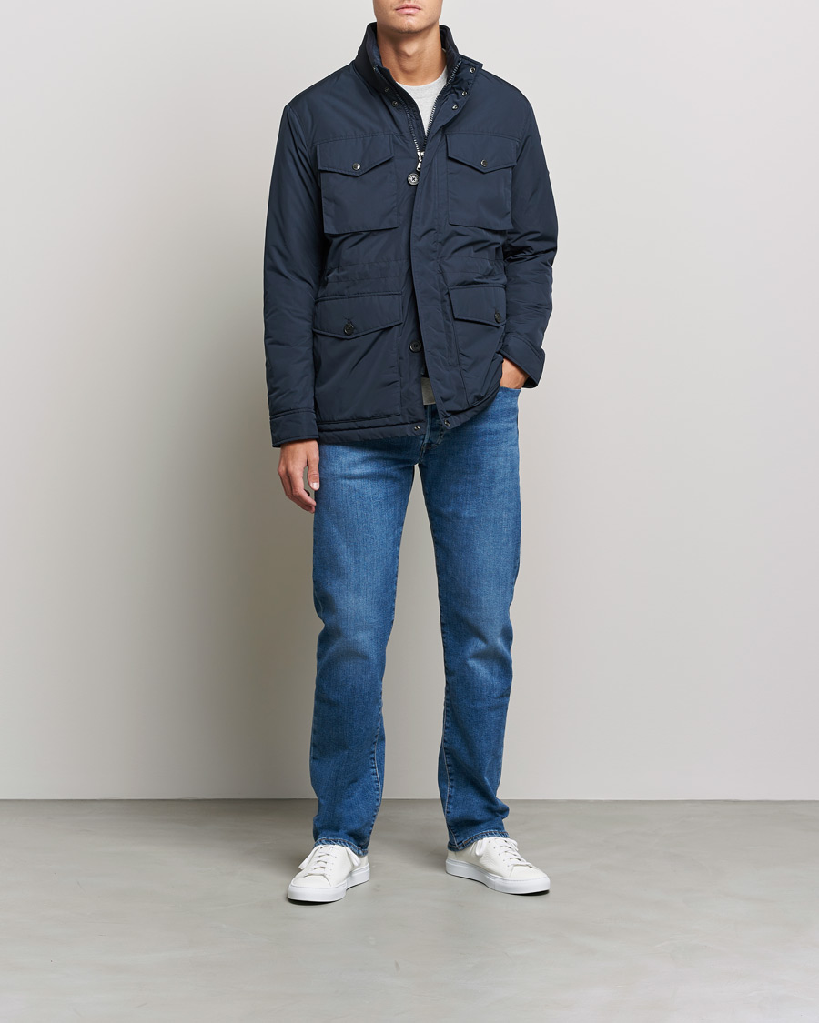 Herr | Field jackets | J.Lindeberg | Acer Padded Field Jacket Navy