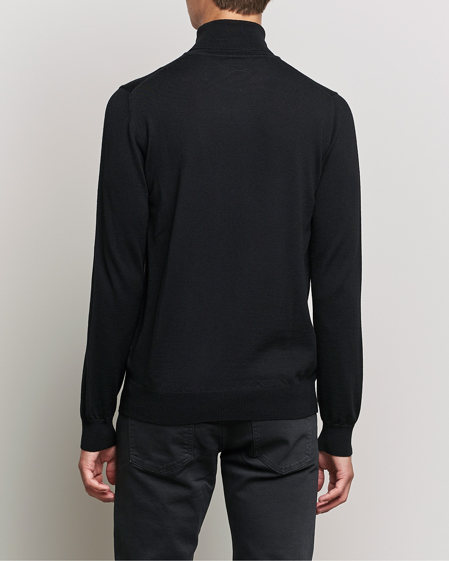 Herr | Tröjor | J.Lindeberg | Lyd True Merino Polo Black