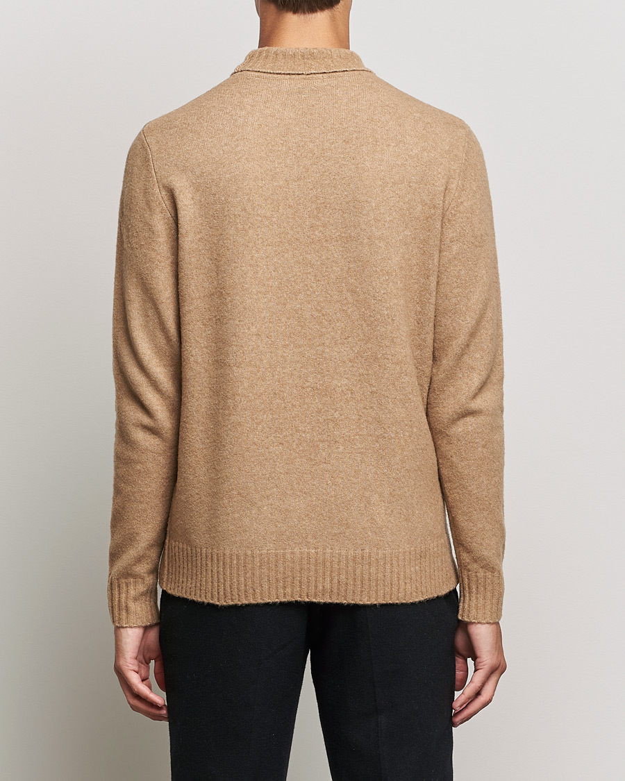 Herr | Tröjor | J.Lindeberg | Orian Wool Blend Turtleneck Tiger Brown
